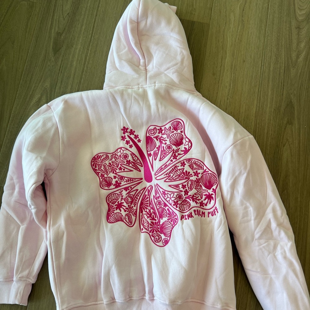 Pink Palm Puff Floral Design